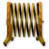 RS PRO Black and Yellow Polyethylene Extendable Safety Barrier 960mm Height 221-7870
