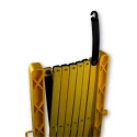 RS PRO Black and Yellow Polyethylene Extendable Safety Barrier 960mm Height 221-7870