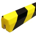 RS PRO Black and Yellow Polyurethane Trapezoidal Impact Protector 1 m x 40 mm 221-7892