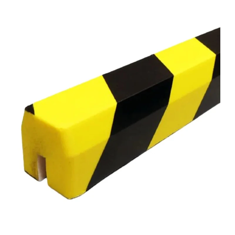 RS PRO Black and Yellow Polyurethane Trapezoidal Impact Protector 1 m x 40 mm 221-7892