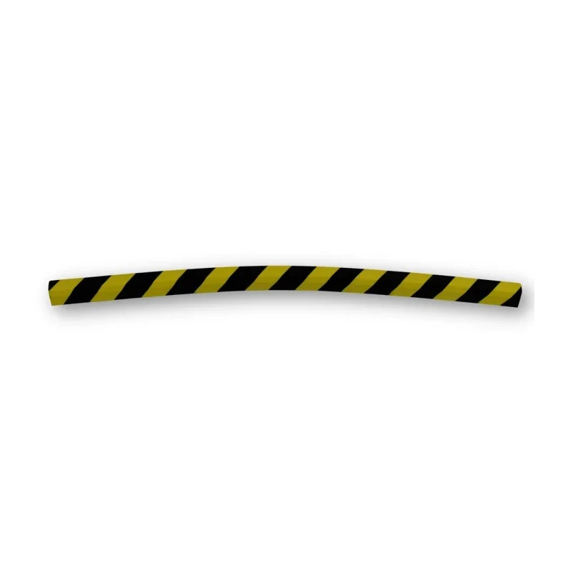 RS PRO Black and Yellow Polyurethane Trapezoidal Impact Protector 1 m x 40 mm 221-7892