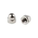 RS PRO Plain Stainless Steel Hex Nut M3 DIN 1587 248-4387