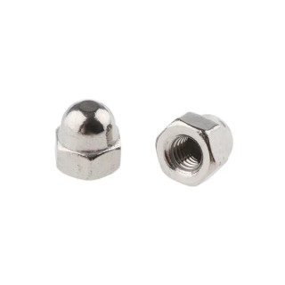RS PRO Plain Stainless Steel Hex Nut M3 DIN 1587 248-4387
