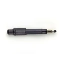 Pomona Black Male Banana Connector, Solder Wire to Body Termination, 1kV, 20A, Nickel Plating 122505A