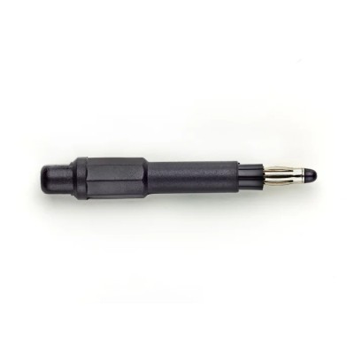 Pomona Black Male Banana Connector, Solder Wire to Body Termination, 1kV, 20A, Nickel Plating 122505A