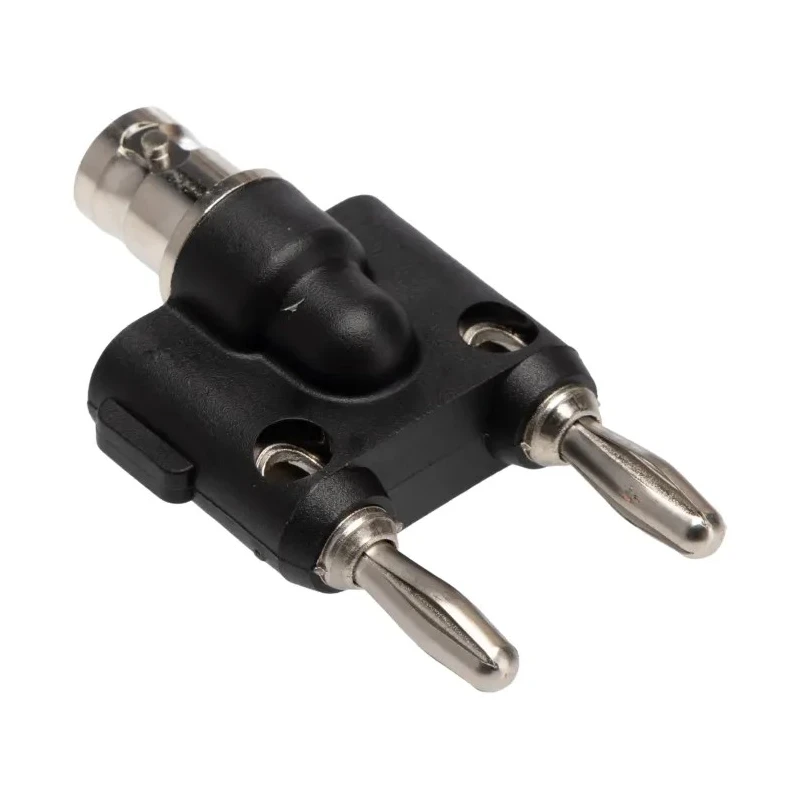 Fluke Pomona Black Female Banana Plug with Polytetrafluoroethylene Dielectric and Nickel Plated Beryllium Copper Alloy 1269