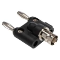 Fluke Pomona Black Female Banana Plug with Polytetrafluoroethylene Dielectric and Nickel Plated Beryllium Copper Alloy 1269