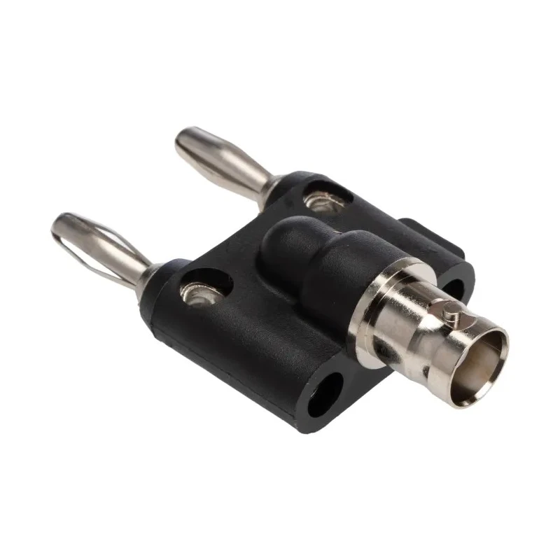 Fluke Pomona Black Female Banana Plug with Polytetrafluoroethylene Dielectric and Nickel Plated Beryllium Copper Alloy 1269