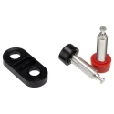Pomona Black 15A Banana Connector with Brass Contacts and Bright Tin Plating 2269-0