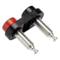 Pomona Black 15A Banana Connector with Brass Contacts and Bright Tin Plating 2269-0