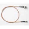 Pomona 4935 Series Coaxial Cable Male BNC to Male SMA 1.22 m 50 Ω Fluorinated Ethylene Propylene Jacket 3 GHz 4935-BB-48