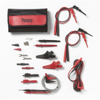 Pomona Test Lead & Connector Kit for Most Multimeters with Safety Sheath Banana Plugs 5677B