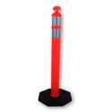 RS PRO Orange Safety Barrier High Density Polyethylene Traffic Barrier 1.15m Height 100mm Diameter 221-7874