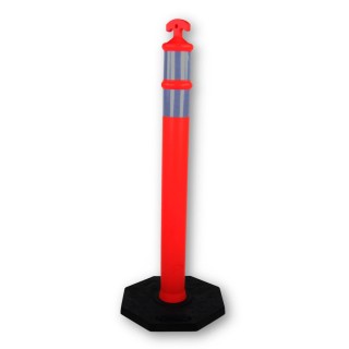 RS PRO Orange Safety Barrier High Density Polyethylene Traffic Barrier 1.15m Height 100mm Diameter 221-7874