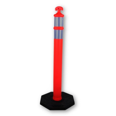 RS PRO Orange Safety Barrier High Density Polyethylene Traffic Barrier 1.15m Height 100mm Diameter 221-7874