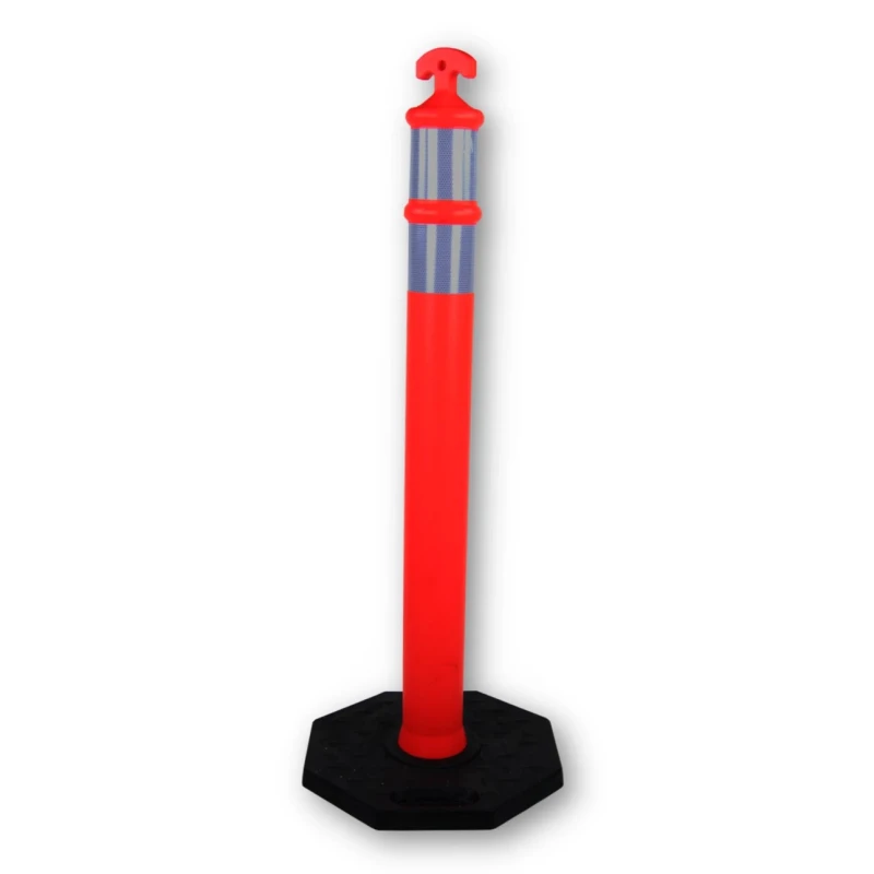 RS PRO Orange Safety Barrier High Density Polyethylene Traffic Barrier 1.15m Height 100mm Diameter 221-7874