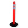 RS PRO Orange Safety Barrier High Density Polyethylene Traffic Barrier 1.15m Height 100mm Diameter 221-7874