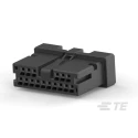 TE Connectivity Female PCB Connector Housing 1.8 mm Pitch 16 Way 2 Row Horizontal 1-2834461-6