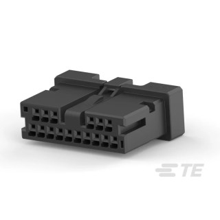 TE Connectivity Female PCB Connector Housing 1.8 mm Pitch 16 Way 2 Row Horizontal 1-2834461-6