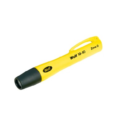 Wolf Safety ATEX IECEx LED Pen Torch Yellow 30 cd, 146 mm M-40