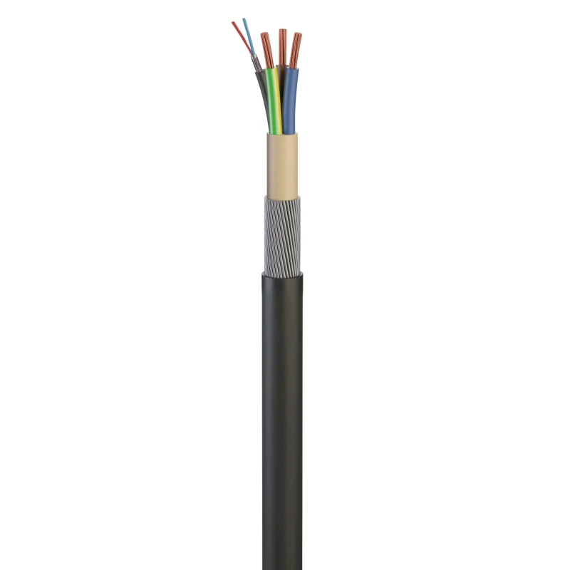 RS PRO 3 Core Power Cable Black 6mm² 600-1000V 90°C Cross Linked Polyethylene 50m 222-1602