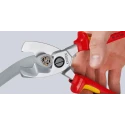 Knipex VDE/1000V Approved Flush Cable Shear 200mm, Tool Steel Jaw, Multi Component Grip 95 16 200