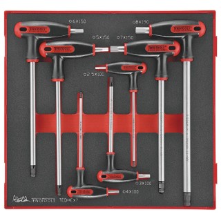 Teng Tools 7 Piece L Metric Hex Key Set Hex Size 2.5 to 8 mm TEDHEX7