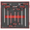 Teng Tools 7 Piece L Metric Hex Key Set Hex Size 2.5 to 8 mm TEDHEX7