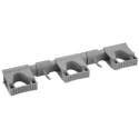 Vikan Grey Polypropylene Mop Holder Hygienic Hi-Flex Wall Bracket System 101188
