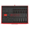 Teng Tools 73-Piece 1/2 in, 3/8 in Hexagon Impact Socket Set with Chrome Molybdenum Steel Black Oxide Finish TTEISK73