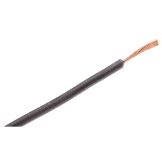 Hew Heinz Eilentropp SIFF Series Black Silicone Hook Up Wire, 23 AWG, 130x0.05 mm Core Strands, 5 m, 500V, 180°C 222-4107