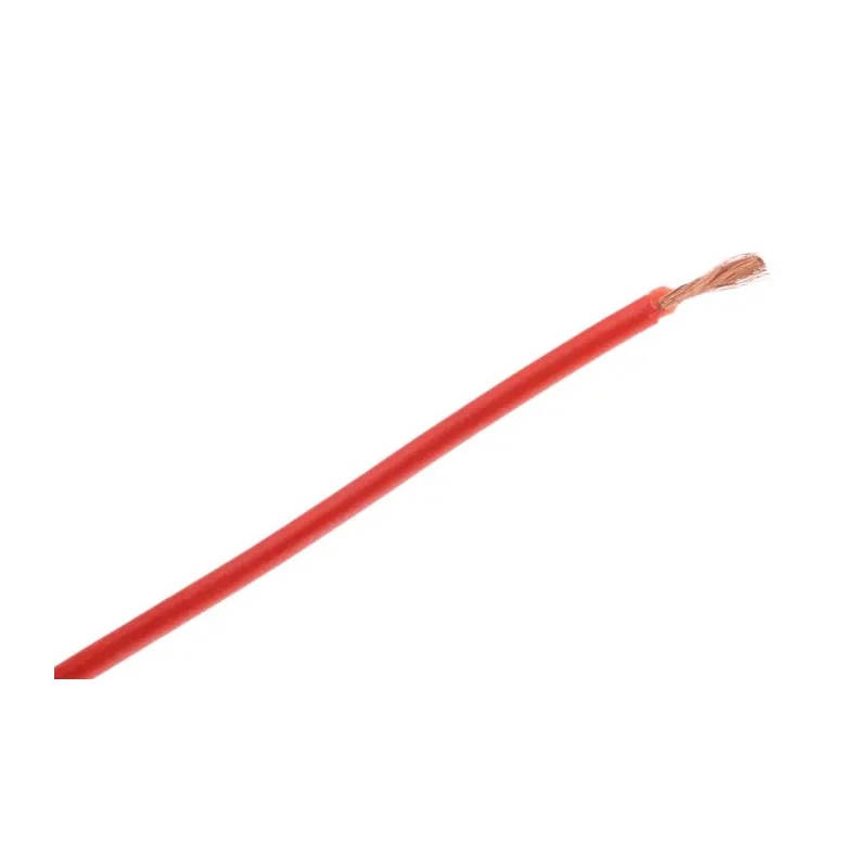 Hew Heinz Eilentropp Red Silicone Hook Up Wire, 23 AWG, 130/0.05 mm strands, 1.9 mm Outside Diameter, 5 m Length 222-4135