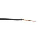 Hew Heinz Eilentropp SIFF Series Black Silicone Hook Up Wire, 23 AWG, 130 x 0.05 mm Core Strands, 1.9 mm 8955-01-100