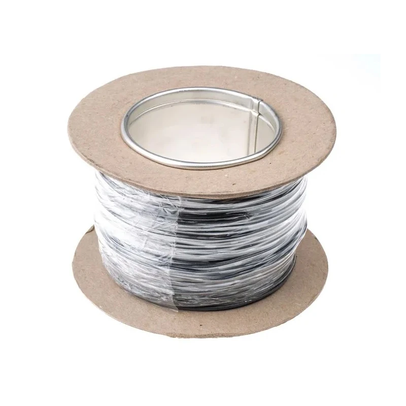Hew Heinz Eilentropp SIFF Series Black Silicone Hook Up Wire, 23 AWG, 130 x 0.05 mm Core Strands, 1.9 mm 8955-01-100