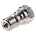 Parker Stainless Steel Hydraulic Quick Connect Coupling Male G 1/4 in, 35 Mpa SH2-63-BSPP