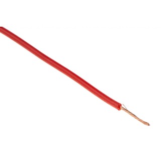 Hew Heinz Eilentropp SIFF Series Red Hook Up Wire 23 AWG Copper Silicone Insulated 500V 20m 8955-03-020