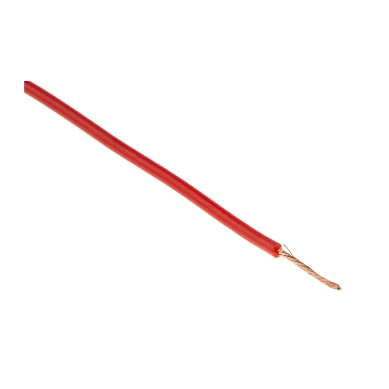 Hew Heinz Eilentropp SIFF Series Red Hook Up Wire 23 AWG Copper Silicone Insulated 500V 20m 8955-03-020