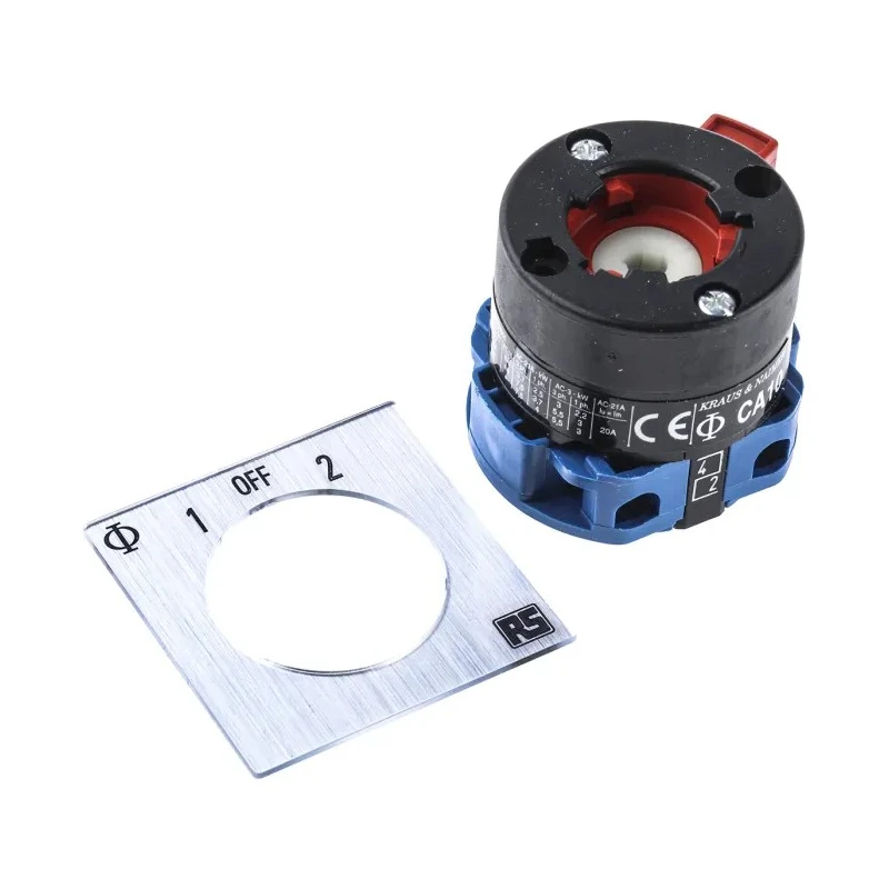 Kraus & Naimer Cam Switch 3 Position 60° 1 Pole Screw Terminal IP65/IP42 CA10.A214/GBA002.*FT
