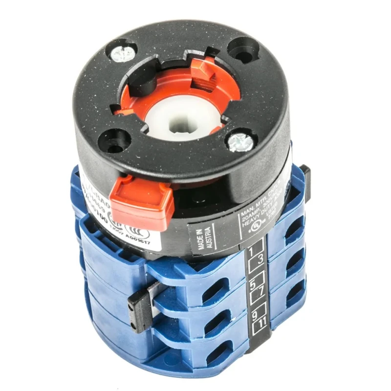 Kraus & Naimer Cam Switch 3 Position 60 ° Panel Mount DIN Rail Base Mount CA10.A401/GBA001.*FT