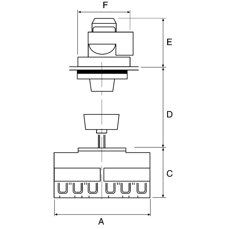 Kraus & Naimer 6-Pole Front Panel Isolator Switch IP65, 40A Switching Current, 15 kW Power Rating KG41B.T206/GBA010.VE