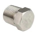 RS PRO Stainless Steel Pipe Fitting Straight Hexagon Plug Male NPT Threaded 1/2 in 222-6591