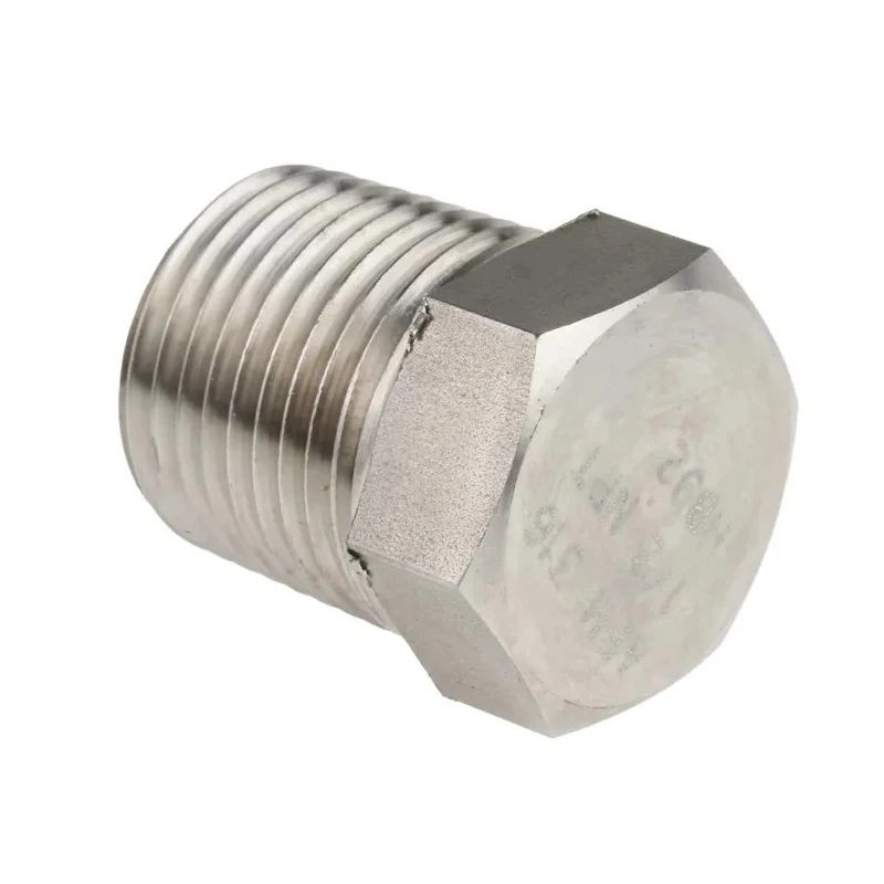 RS PRO Stainless Steel Pipe Fitting Straight Hexagon Plug Male NPT Threaded 1/2 in 222-6591