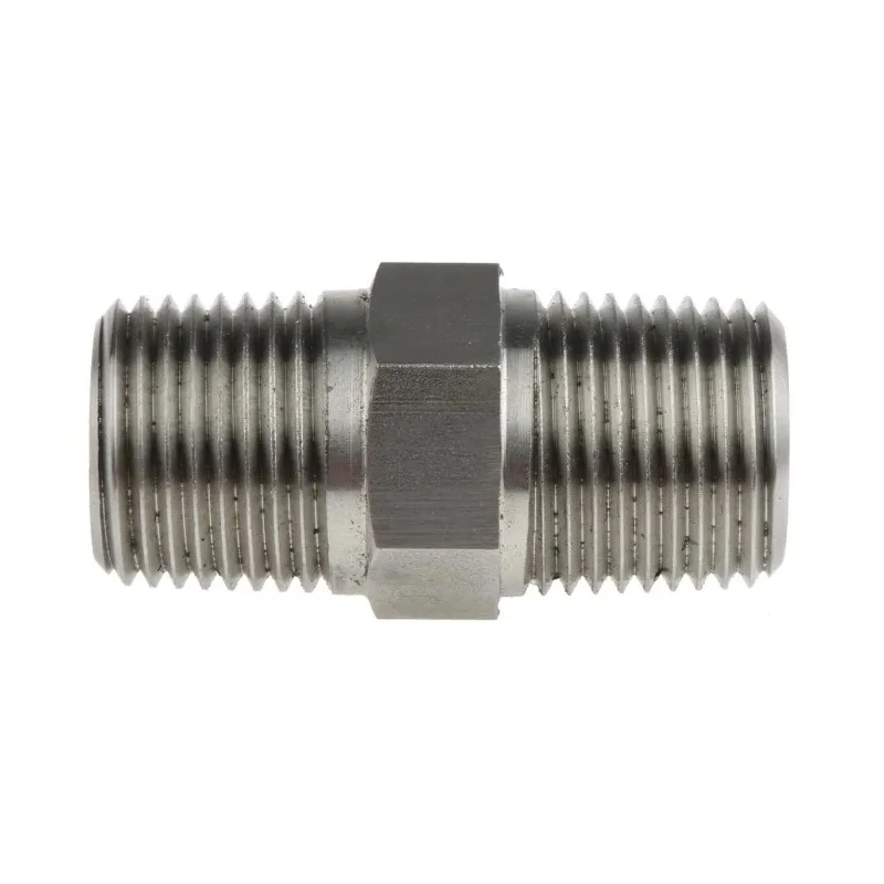 RS PRO Stainless Steel Pipe Fitting Straight Hexagon Nipple Male NPT Threaded 1/2 in x Male NPT Threaded 1/2 in 222-6636