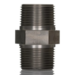 RS PRO Stainless Steel Pipe Fitting Straight Hexagon Nipple Male NPT Threaded 1 in x 1 in 222-6658
