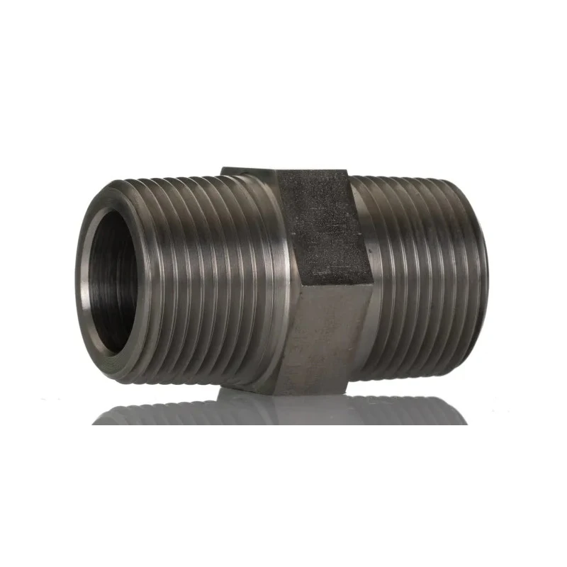 RS PRO Stainless Steel Pipe Fitting Straight Hexagon Nipple Male NPT Threaded 1 in x 1 in 222-6658