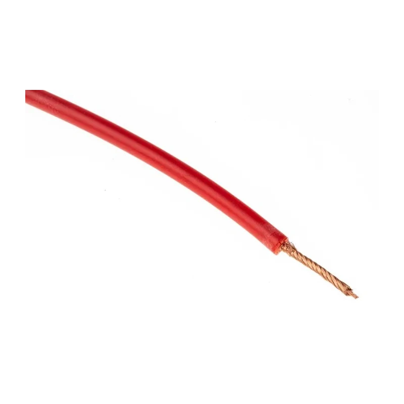 Hew Heinz Eilentropp SIFF Series Red Hook Up Wire 19 AWG 408x0.05 mm Core Strands 20 m Silicone 222-6232