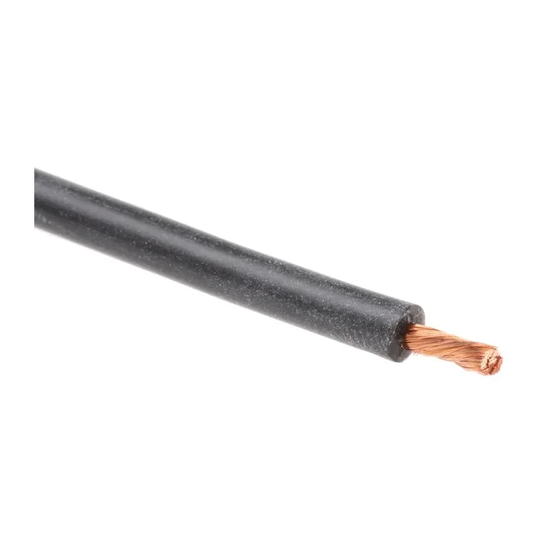 Hew Heinz Eilentropp SIFF Series Black Hook Up Wire 15 AWG 392/0.07 mm Core Strands 5 m Silicone Rubber 222-7178