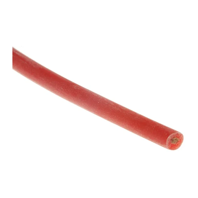 Hew Heinz Eilentropp SIFF Series Red Hook Up Wire, 15 AWG, 392x0.07mm Strands, 5 m, Silicone Rubber Jacket 222-7207