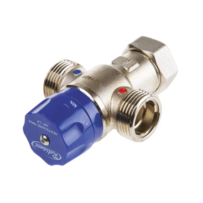 Reliance Water Controls Bronze Thermostatic Washroom Valve 15mm 22mm 6 bar 35°C to 60°C HEAT219125