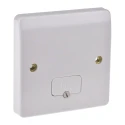 MK Electric 13A 1 Gang Fused Spur with Screwless Logic Plus Flush Mounting High Gloss White Finish K337 WHI